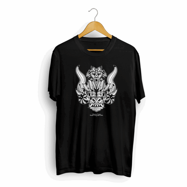 Polera negra Máscara Tirana